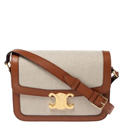 tan celine bag|celine canvas bag.